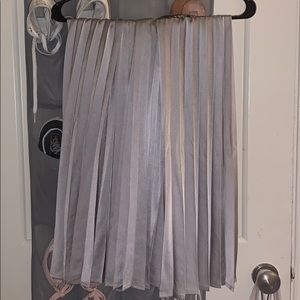 Gray Midi Skirt